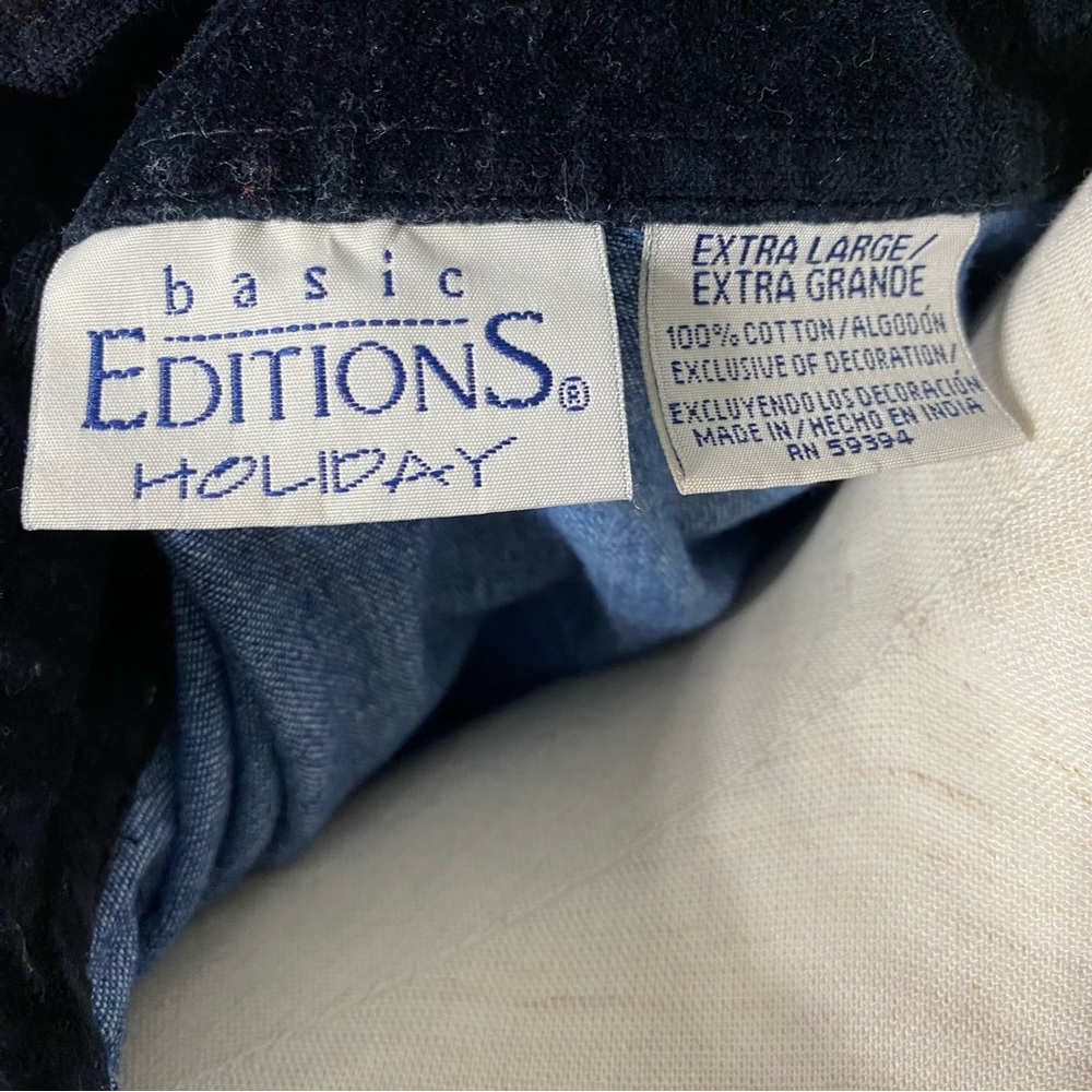 Vintage Basic Editions Christmas Embroidered Deni… - image 7